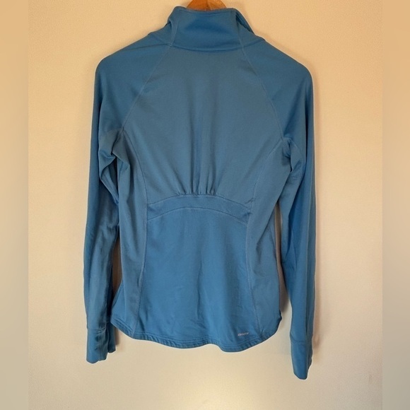 ADIDAS- Blue Pullover 1/4 Zip - Picture 5 of 7
